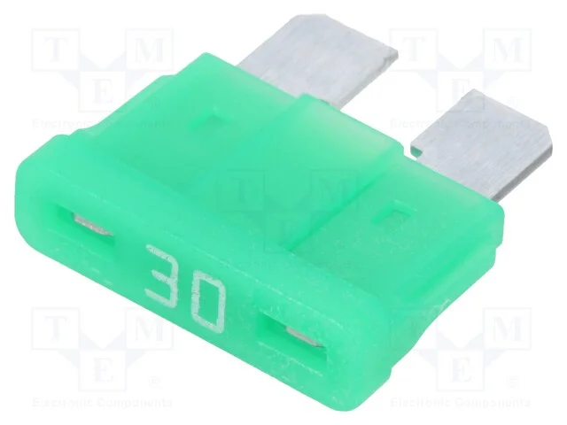 Fus&iacute;vel: baixa tens&atilde;o, 30A, 32VDC, automotivo, 19.