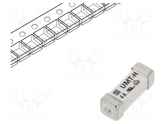 Fus&iacute;vel: Baixa Tens&atilde;o, Retardado, 4a, 277vac, 125vdc, Smd, Cer&acirc;mico
