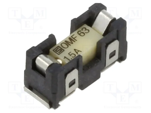 Tomada, Fus&iacute;veis Cil&iacute;ndricos, Smt, -40&divide;85c, 1,5a, Mat: Termoplast