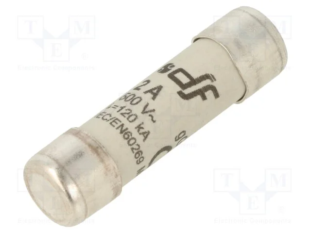 Fus&iacute;vel: baixa tens&atilde;o, gG, 2A, 500VAC, 250VDC, 10.