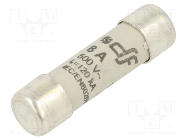 Fus&iacute;vel: Baixa Tens&atilde;o, Gg, 8a, 500vac, 250vdc, 10,3x38mm