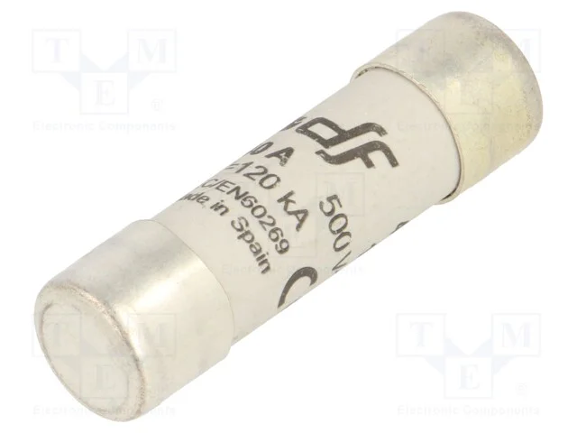 Fus&iacute;vel: Baixa Tens&atilde;o, Gg, 40a, 500vac, 150vdc, 14x51mm