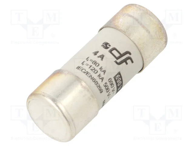 Fus&iacute;vel: Baixa Tens&atilde;o, Gg, 4a, 690vac, 440vdc, 22x58mm