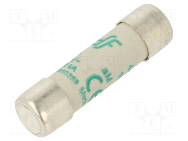 Fus&iacute;vel: baixa tens&atilde;o, aM, 1A, 500VAC, 10,3x38mm