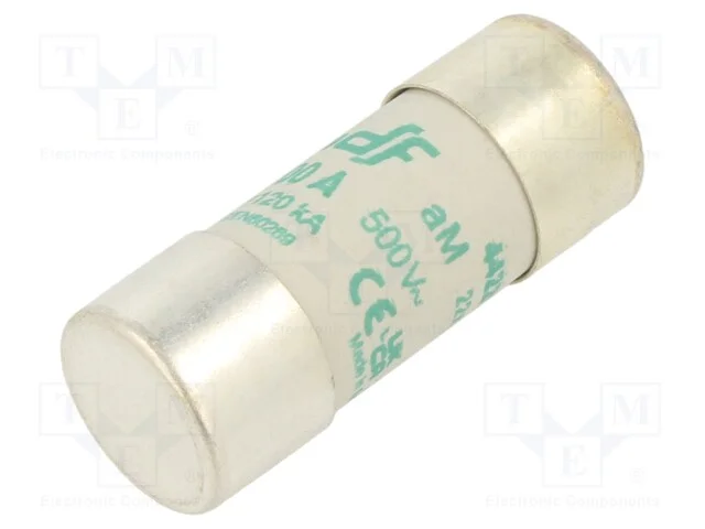 Fus&iacute;vel: Baixa Tens&atilde;o, Am, 100a, 500vac, 22x58mm