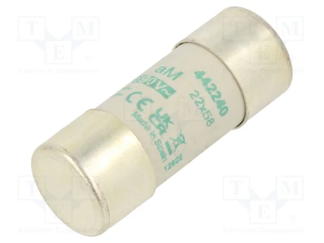 Fus&iacute;vel: Baixa Tens&atilde;o, Am, 40a, 690vac, 22x58mm