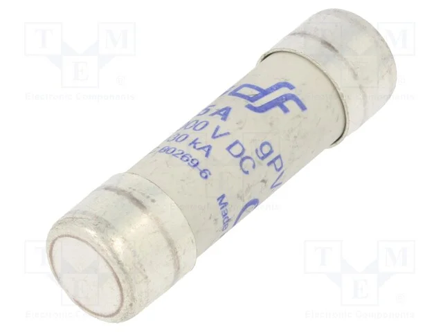 Fus&iacute;vel: baixa tens&atilde;o, gPV, 25A, 1kVDC, 14x51mm