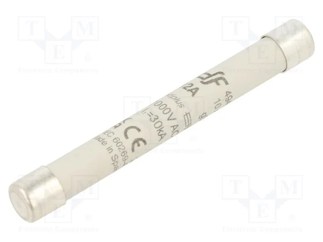 Fus&iacute;vel: Baixa Tens&atilde;o, Gs, 12a, 1kvac, Cer&acirc;mico,Industrial