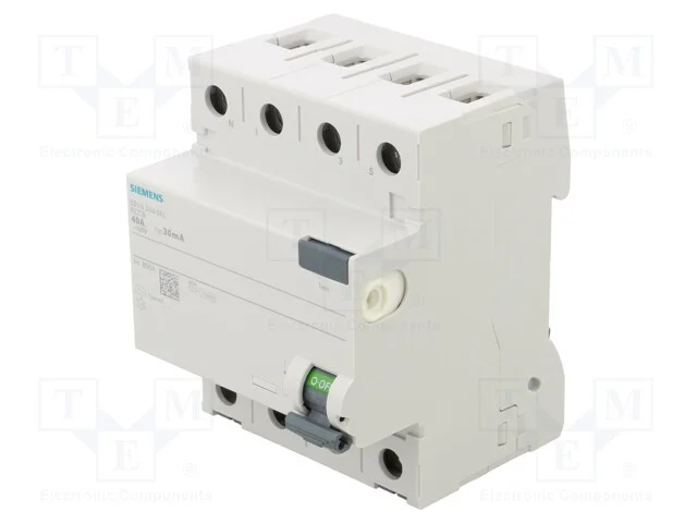 Interruptor de corrente diferencial, Inom: 40A, P.