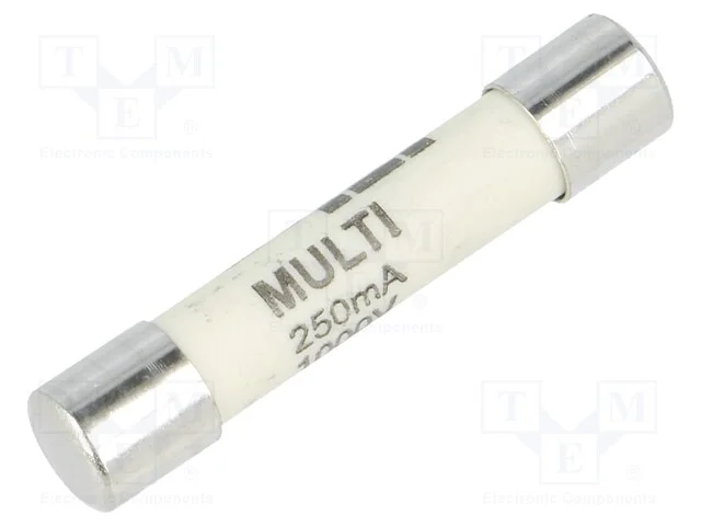 Fus&iacute;vel: Baixa Tens&atilde;o, Super-Imediato, 250ma, 1kvac, 6,3x32mm
