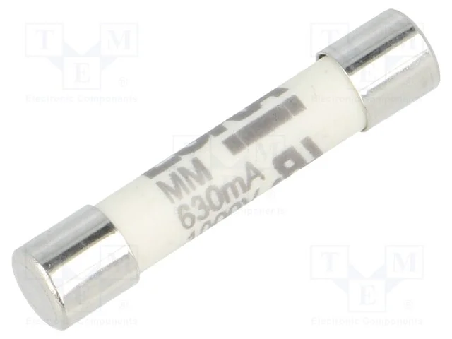 Fus&iacute;vel: Baixa Tens&atilde;o, Super-Imediato, 630ma, 1kvac, 6,3x32mm