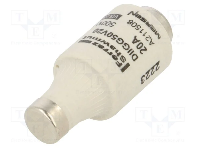 Fus&iacute;vel: Baixa Tens&atilde;o, Gg, 20a, 500vac, 500vdc, Industrial, Dii