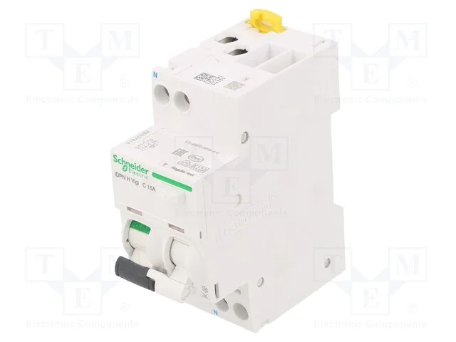 Interruptor de circuito diferencial; Inom: 16A; Polos: 1+N; IP20