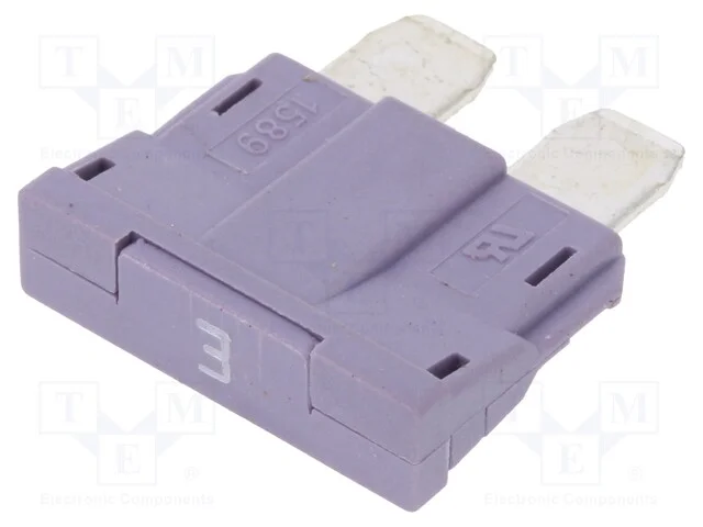 Fus&iacute;vel: Baixa Tens&atilde;o, 3a, 250vac, 58vdc, Automotivo, 19mm, Unival