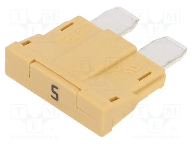 Fus&iacute;vel: baixa tens&atilde;o, 5A, 250VAC, 58VDC, automot.