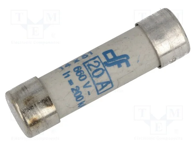 Fus&iacute;vel: Baixa Tens&atilde;o, Ar, 20a, 690vac, 14x51mm, Cobre, Rapidplus