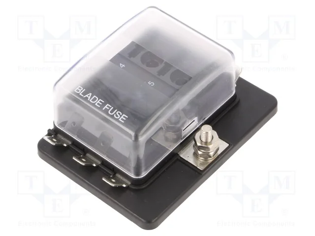 Caixa de fus&iacute;veis, 11mm, 30A, roscado, Sa&iacute;: conec.