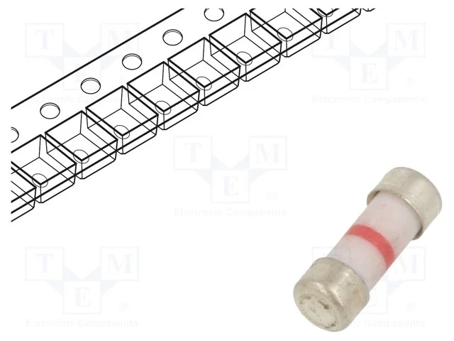Fus&iacute;vel: baixa tens&atilde;o, r&aacute;pido, 50mA, 250V, cer&acirc;mi.