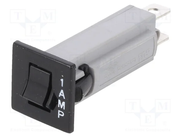 Fus&iacute;vel: t&eacute;rmico, 1A, Imax: 1kA, 125V,250V, 32VDC.