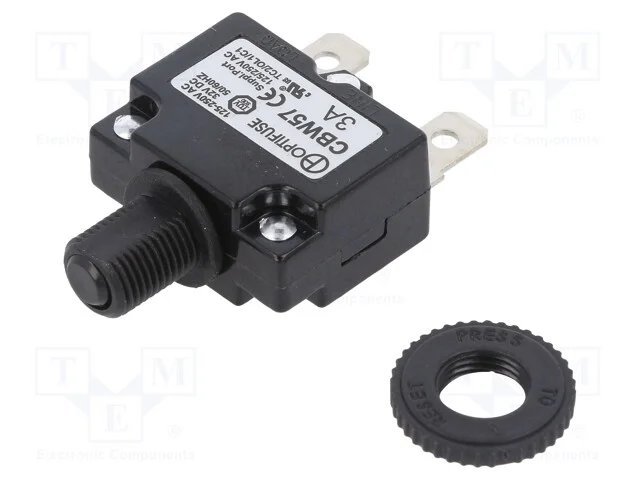 Fus&iacute;vel: T&eacute;rmico, 3a, Imax: 1ka, 125v,250v, 32vdc,50vdc
