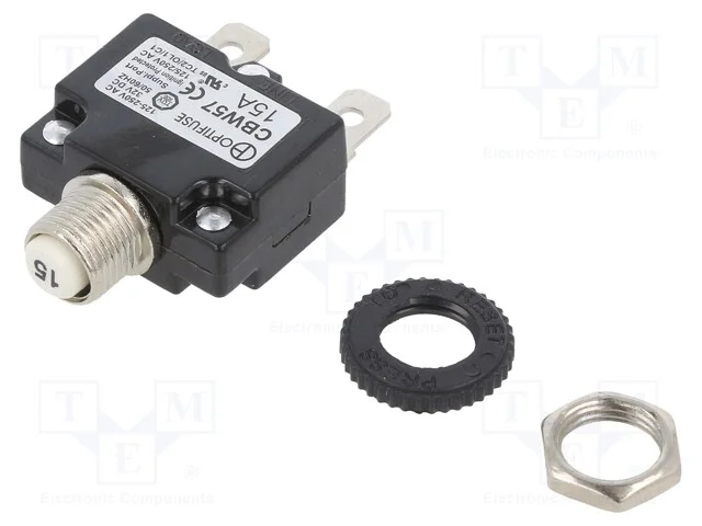 Fus&iacute;vel: T&eacute;rmico, 15a, Imax: 1ka, 125v,250v, 32vdc,50vdc