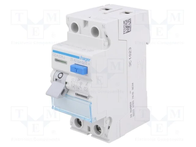 Interruptor de corrente diferencial, Inom: 25A, P.
