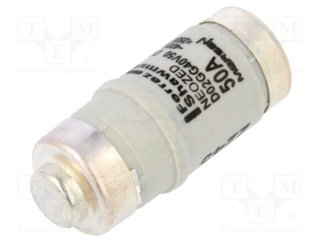 Fus&iacute;vel: Baixa Tens&atilde;o, Gg, 50a, 400vac, 250vdc, Industrial, D02