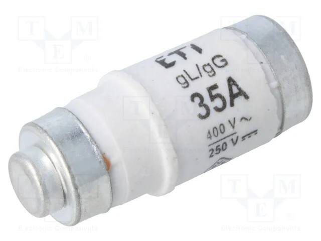 Fus&iacute;vel: Baixa Tens&atilde;o, Gg,Gl, 35a, 400vac, 250v, Industrial, D02