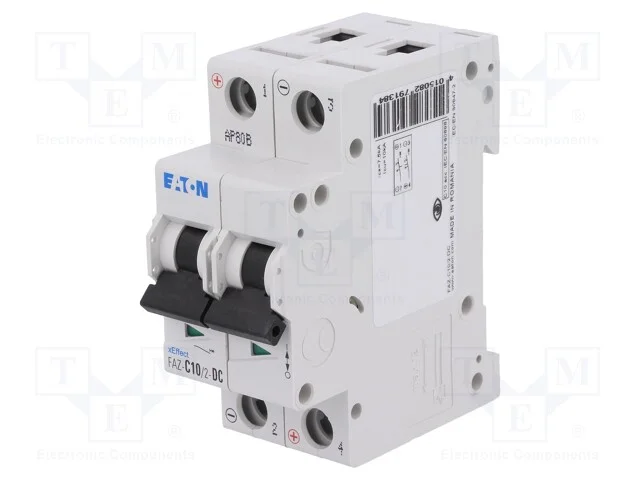 Disjuntor contra sobreintensidades, 250VDC, Inom:.