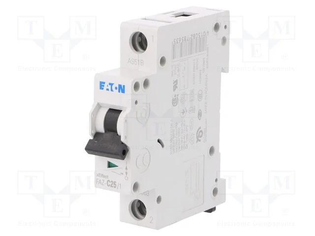 Disjuntor Contra Sobreintensidades, 230/400vac, Inom: 25a, Car: C
