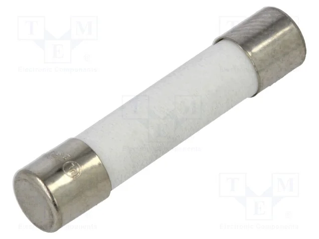 Fus&iacute;vel: Baixa Tens&atilde;o, R&aacute;pido, 6a, 250vac, Cer&acirc;mico, 6,3x32mm