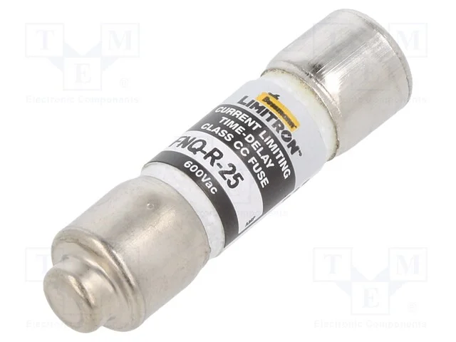 Fus&iacute;vel: Baixa Tens&atilde;o, Retardado, 25a, 600vac, 10,3x38mm