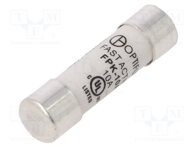 Fus&iacute;vel: Baixa Tens&atilde;o, R&aacute;pido, 10a, 600vac, 600vdc, 10,3x38mm