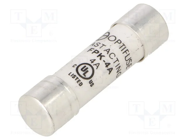 Fus&iacute;vel: Baixa Tens&atilde;o, R&aacute;pido, 4a, 600vac, 600vdc, 10,3x38mm