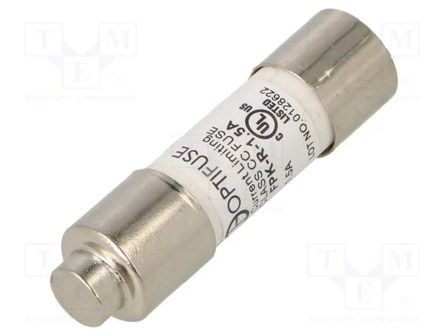 Fus&iacute;vel: baixa tens&atilde;o, r&aacute;pido, 1,5A, 600VAC, 600V.