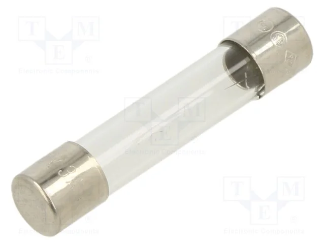 Fus&iacute;vel: Baixa Tens&atilde;o, R&aacute;pido, 3a, 250vac, de Vidro, 6,3x32mm, Fsa