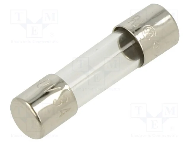 Fus&iacute;vel: Baixa Tens&atilde;o, R&aacute;pido, 3a, 250vac, de Vidro, 5x20mm