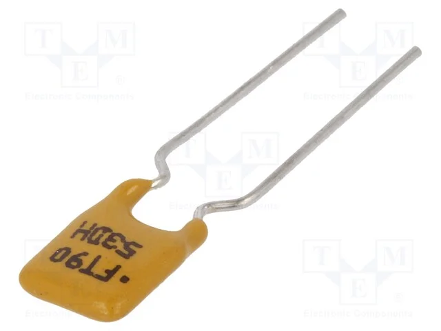 Fus&iacute;vel: de pol&iacute;mero PTC, 900mA, 0,51x7,6mm