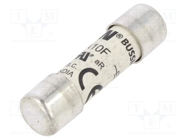 Fus&iacute;vel: baixa tens&atilde;o, aR, 6A, 600VAC, 10,3x38mm