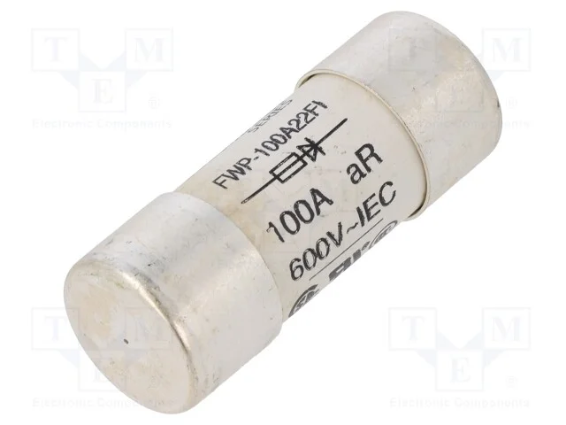 Fus&iacute;vel: baixa tens&atilde;o, r&aacute;pido, 100A, 690VAC, 22,2.