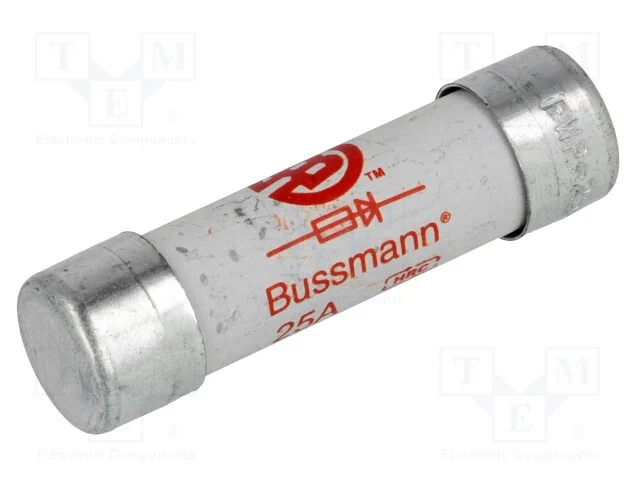 Fus&iacute;vel: baixa tens&atilde;o, r&aacute;pido, 25A, 660VAC, 14x51.