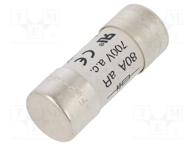 Fus&iacute;vel: baixa tens&atilde;o, r&aacute;pido, 80A, 690VAC, 22x58.