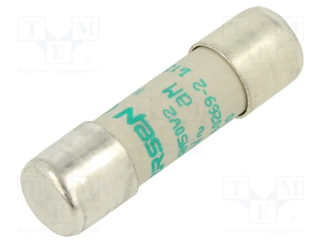 Fus&iacute;vel: baixa tens&atilde;o, aM,retardado, 2A, 500VAC, .