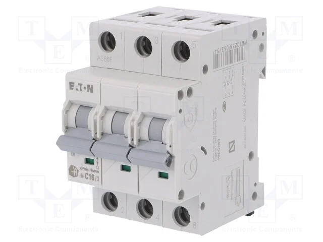 Disjuntor Contra Sobreintensidades, 230/400vac, Inom: 16a, Car: C