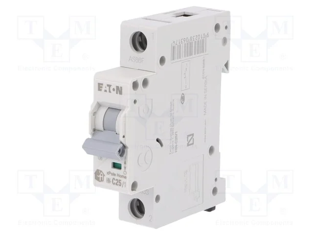 Disjuntor Contra Sobreintensidades, 230/400vac, Inom: 25a, Car: C