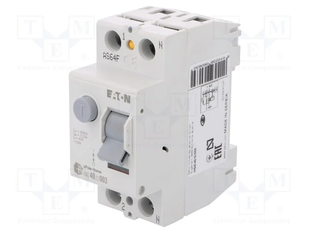 Interruptor de Corrente Diferencial, Inom: 40a, Polos: 2, Ip40