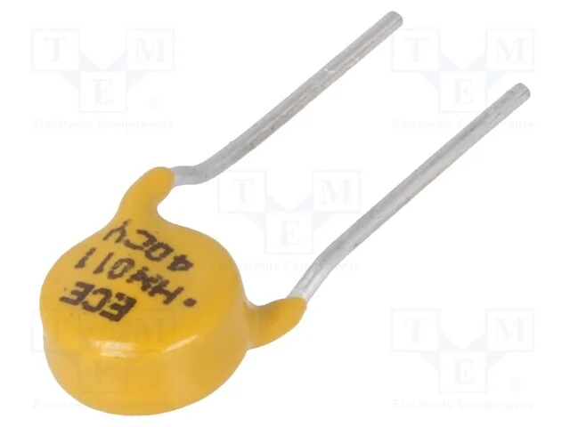 Fus&iacute;vel: de pol&iacute;mero PTC, 110mA, 0,65x4,7mm