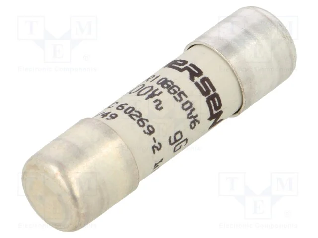 Fus&iacute;vel: baixa tens&atilde;o, gG,retardado, 6A, 500VAC, .