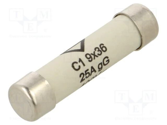 Fus&iacute;vel: Baixa Tens&atilde;o, Gg, 25a, 400vac, Cil&iacute;ndrico,Industrial