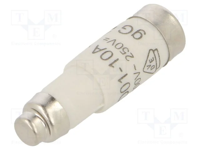 Fus&iacute;vel: Baixa Tens&atilde;o, Gg,Retardado, 10a, 400vac, 250vdc, D01